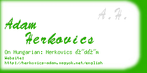 adam herkovics business card